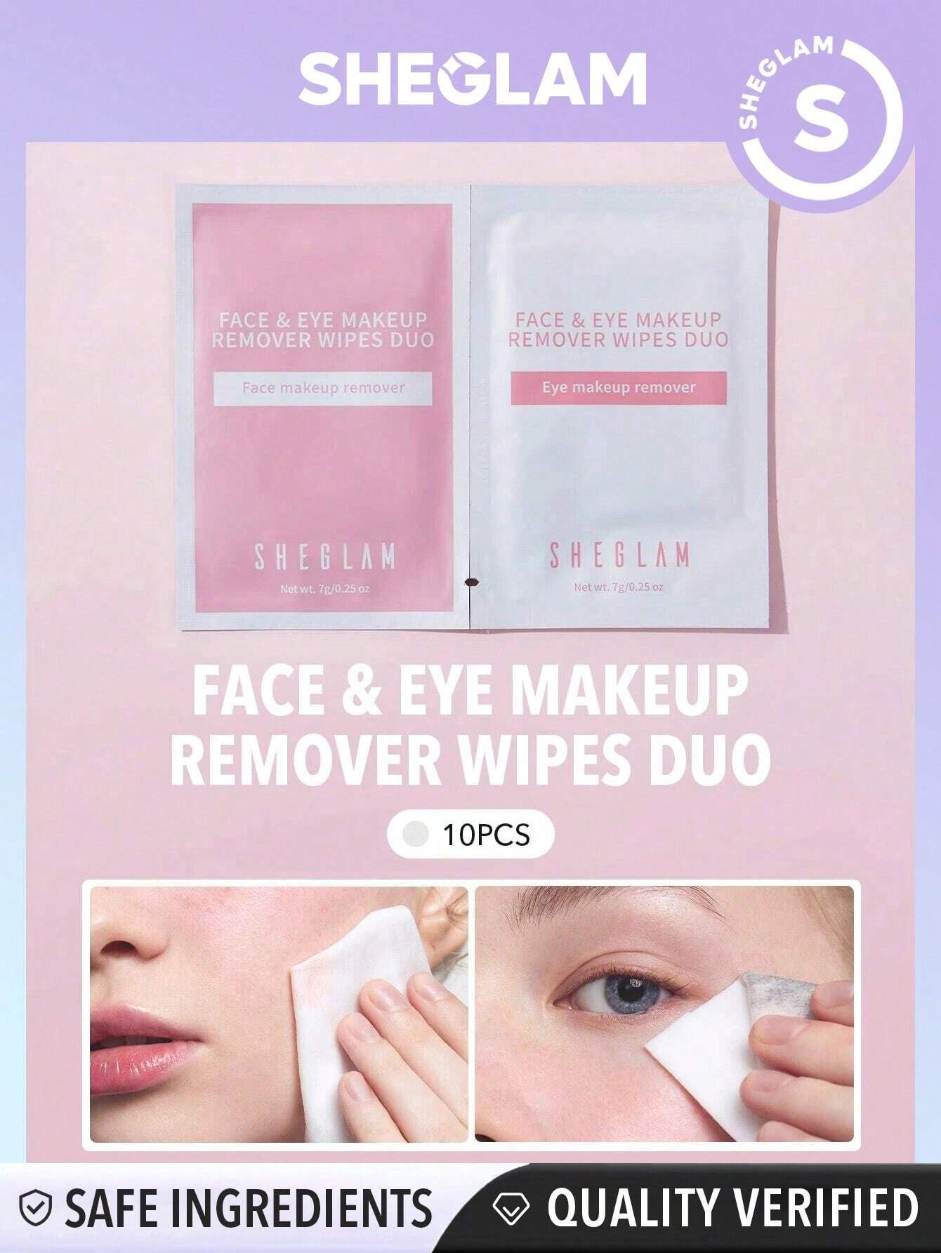 شيجلام Face و Eye مزيل مكياج Wipes 10 قطع - الصورة 2