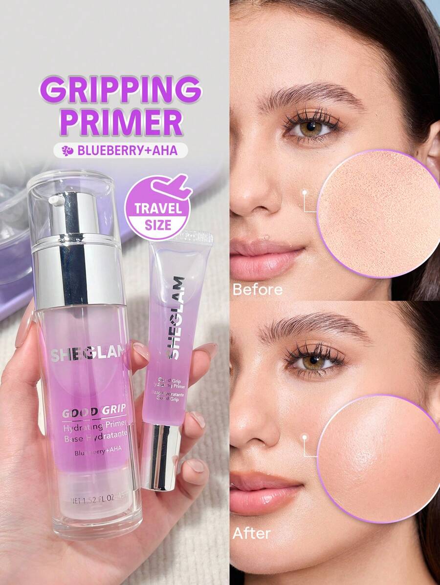 شيجلام Good Grip Hydrating برايمر-Blueberry+Aha-Travel Size - الصورة 2