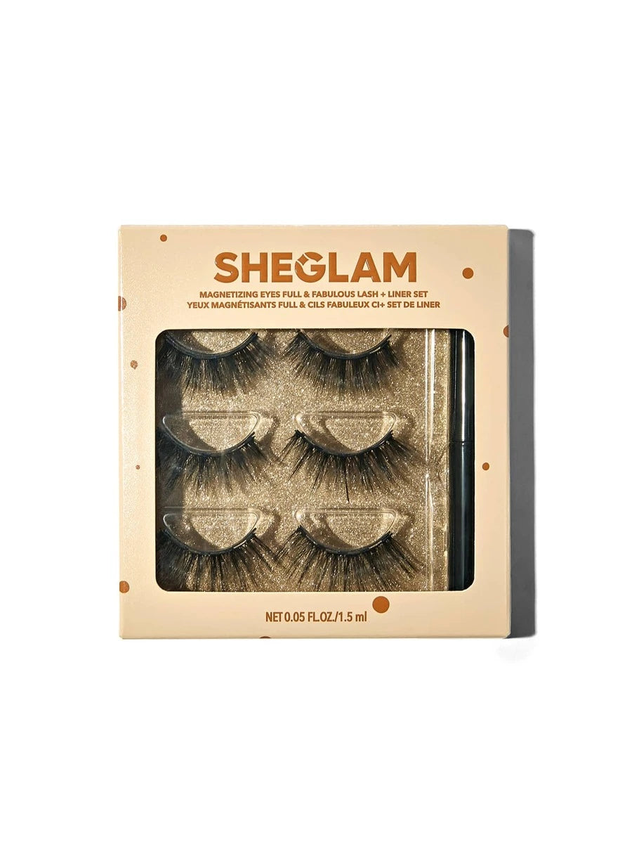 شيجلام Magnetizing Eyes Full و Fabulous Lash + Liner طقم