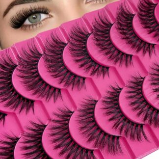 شي إن 10 Pairs رموش 6D Super Fluffy