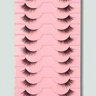 شي إن 10pairs Natural Crossed رموش