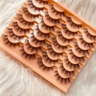 شي إن 14 Pairs رموش Wispy Soft Mink