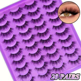 شي إن 20 Pairs رموش Fluffy Mink رموش Volume