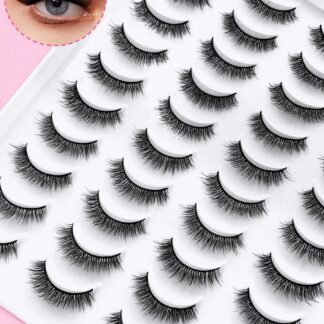 شي إن 20 Pairs Manga رموش Faux Mink رموش