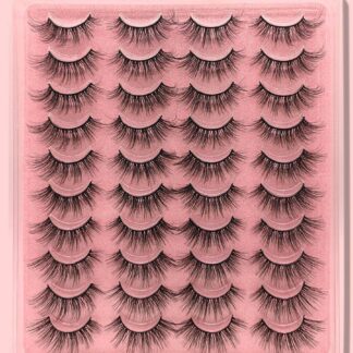 شي إن 20 Pairs Mink رموش طقم