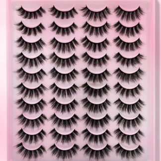 شي إن 20 Pairs Of Natural و Volumized رموش Extra Long
