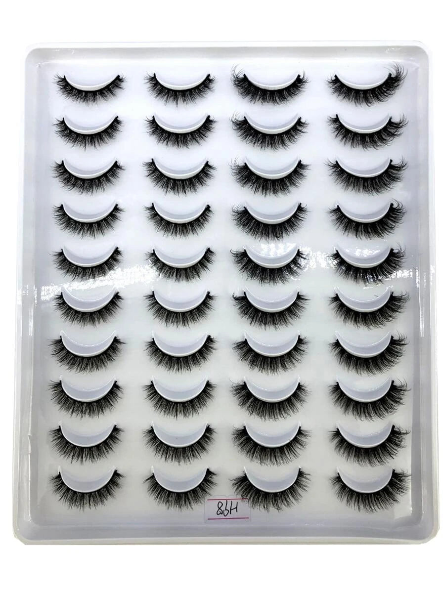 شي إن 20 pairs of long رموش صناعية enhanced مع 3D technology و a natural look