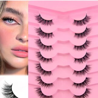 شي إن 7 Pairs Full Strip Mink رموش