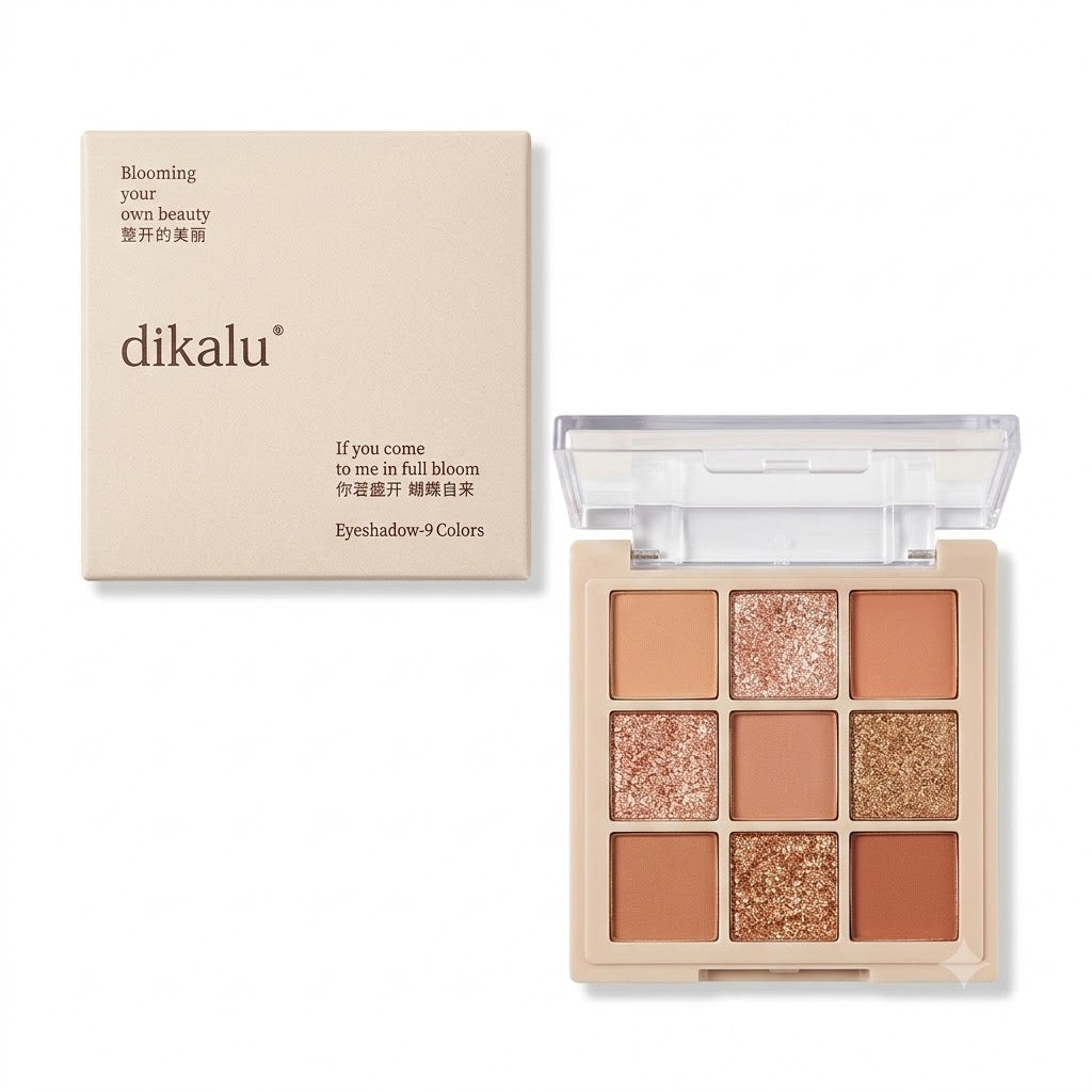 شي إن Dikalu باليت ظلال عيون مطفي 9-Color 901-3