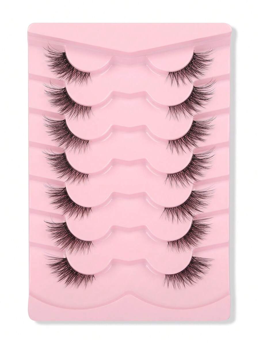 شي إن Himirell 7pairs Cat Eye Style رموش