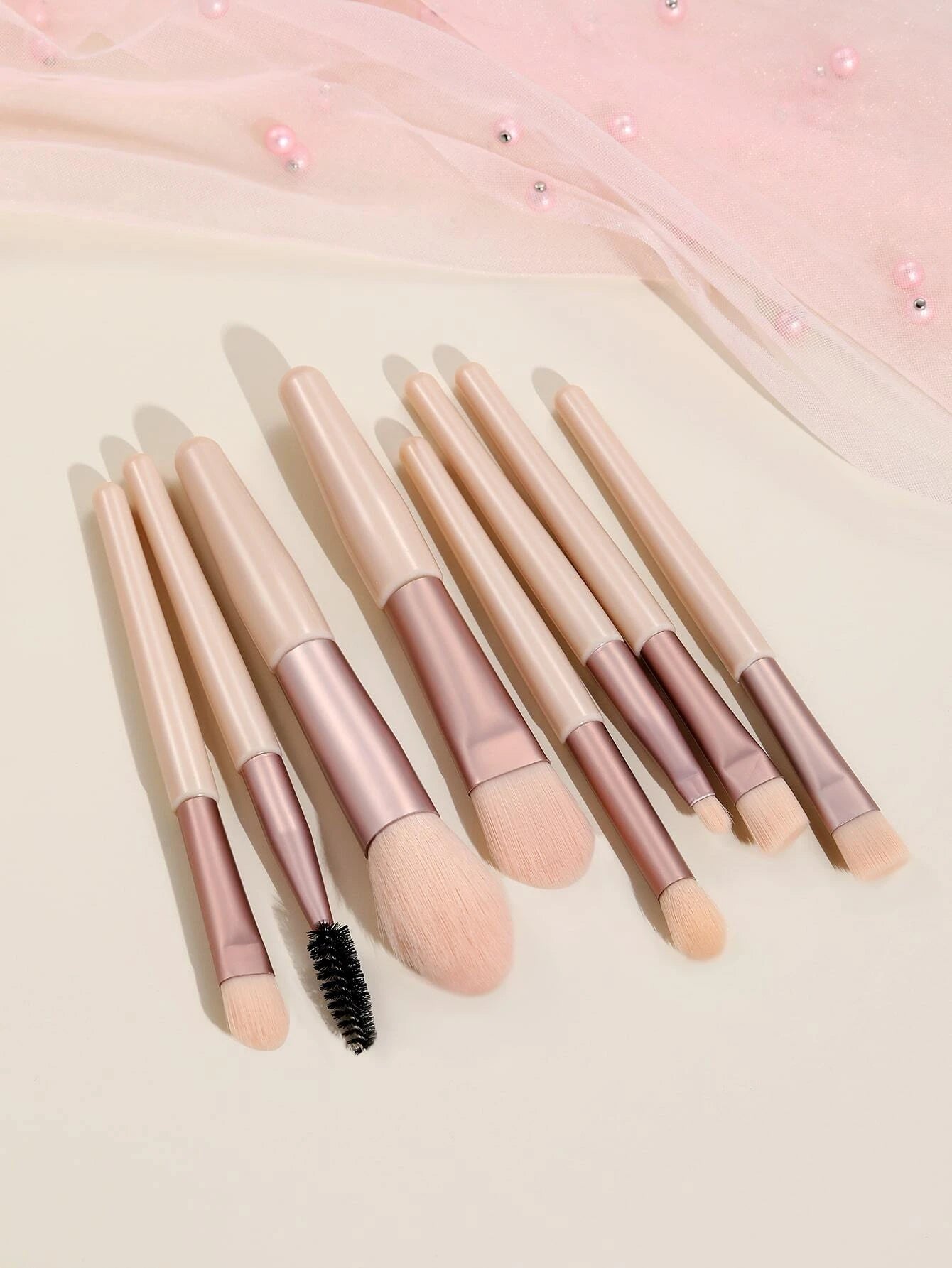 شي إن Macaron Portable Make Up طقم 8 Brushes - الصورة 2