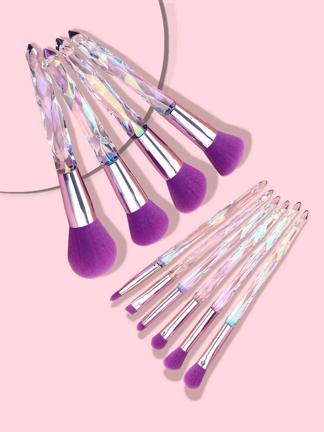 شي إن YISE 10 قطعة طقم فرش مكياج مع crystal handle - الصورة 2