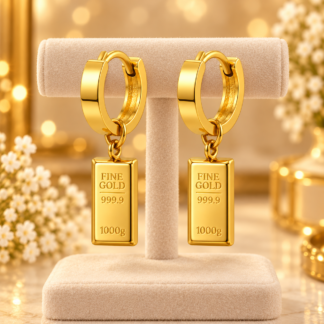 ستانلس ستيل ذهبي Bar Earrings