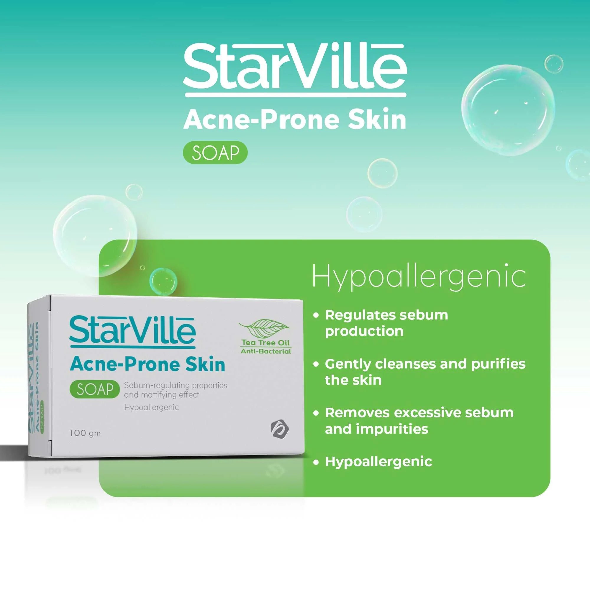 Starville Acne-prone Skin صابون 100 جم - الصورة 3