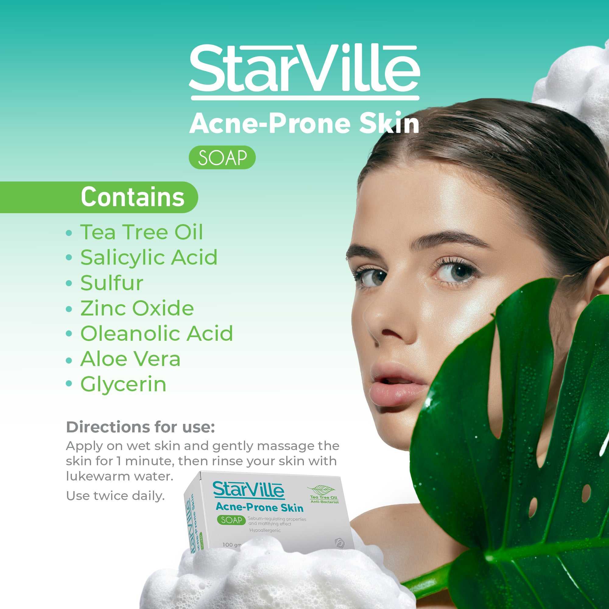 Starville Acne-prone Skin صابون 100 جم - الصورة 5