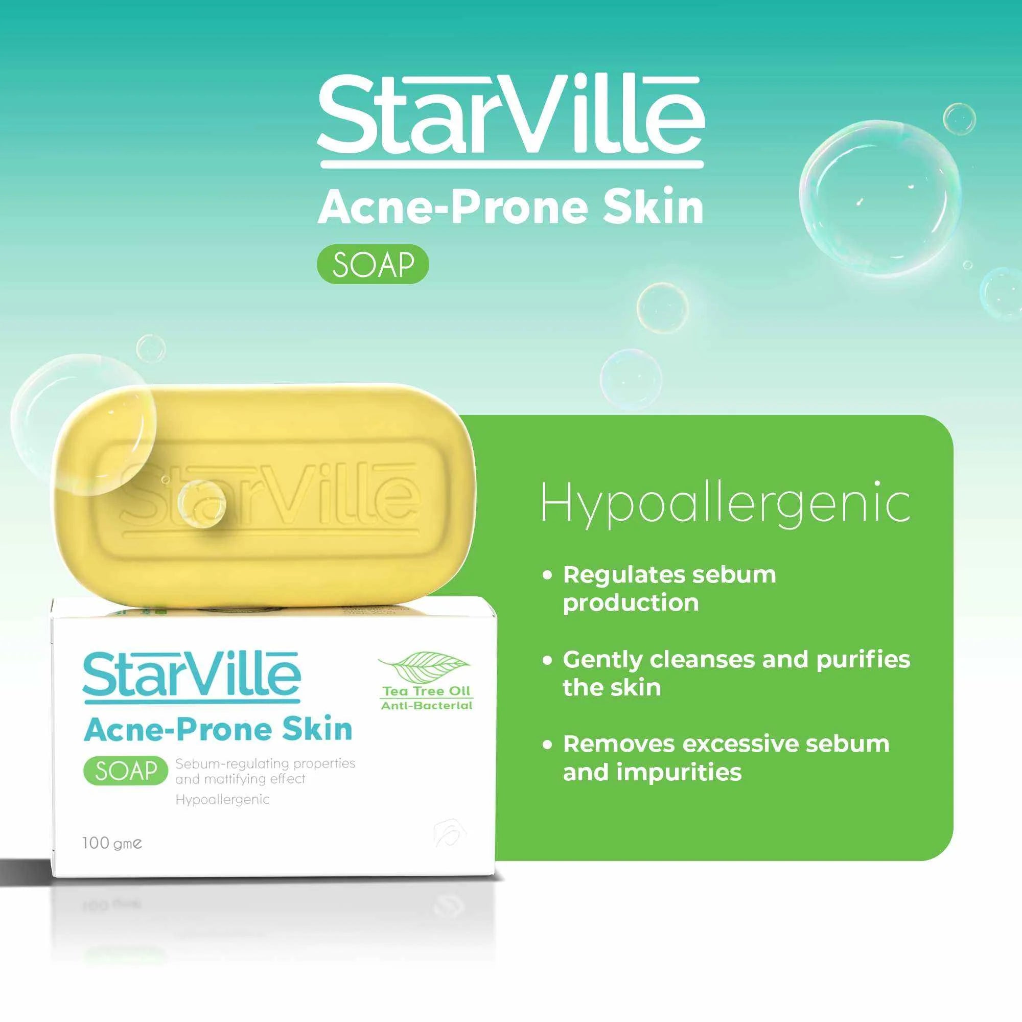 Starville Acne-prone Skin صابون 100 جم - الصورة 2
