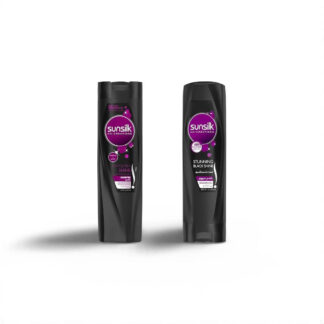 Sunsilk أسود Shine شامبو 350 مل + بلسم 350 مل