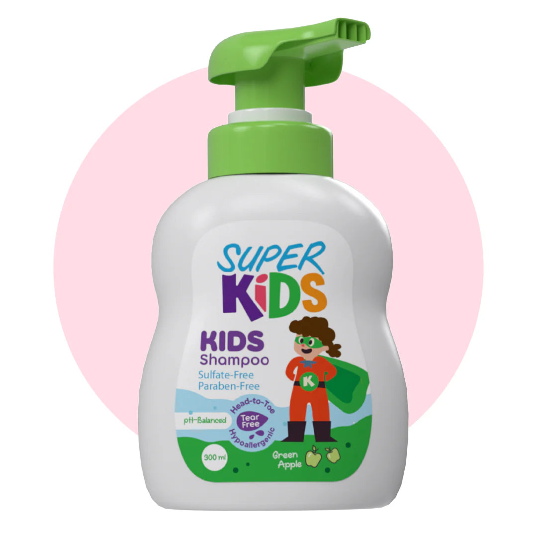 Super Kids شامبو أخضر Apple 300مل
