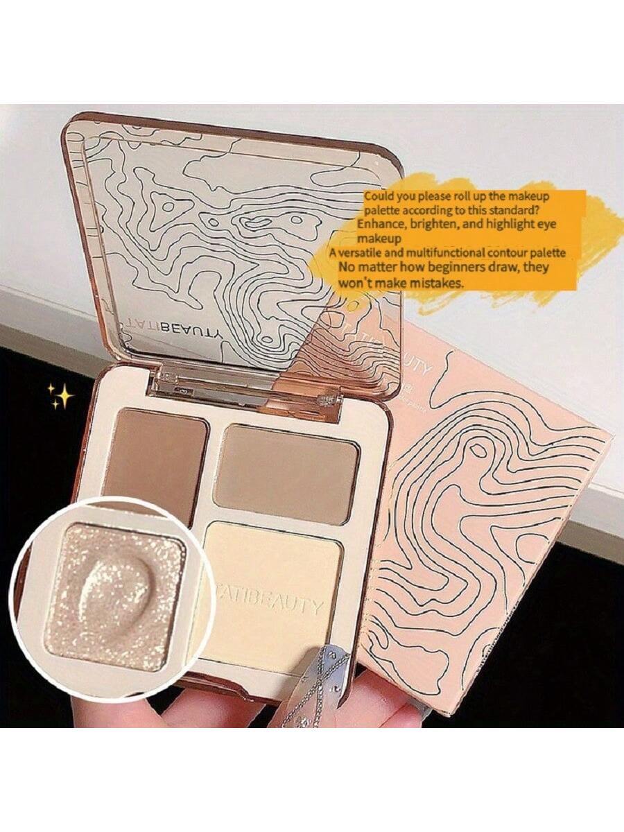 شي إن Tatibeauty Face Contour باليت مقاوم للماء 4-Color 805 - الصورة 7
