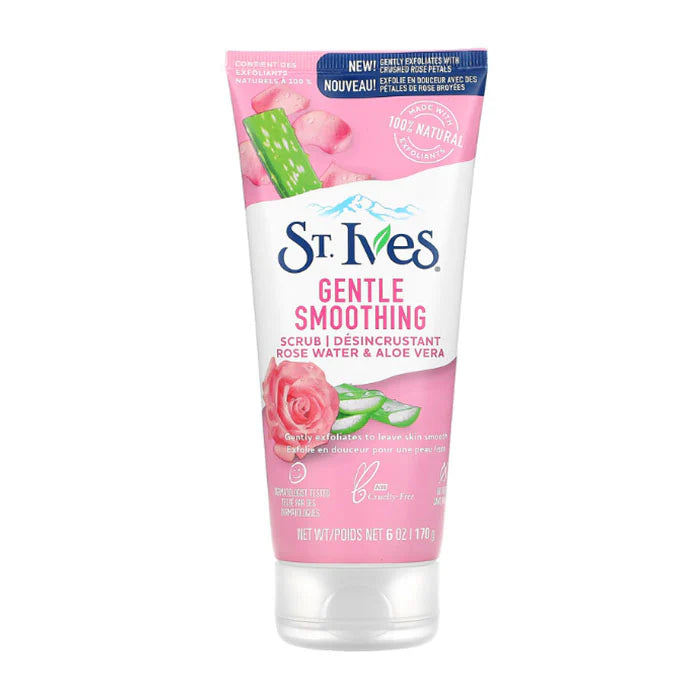 St. Ives Gentle Smoothing Rose Water و ألوفيرا مقشر 170جم