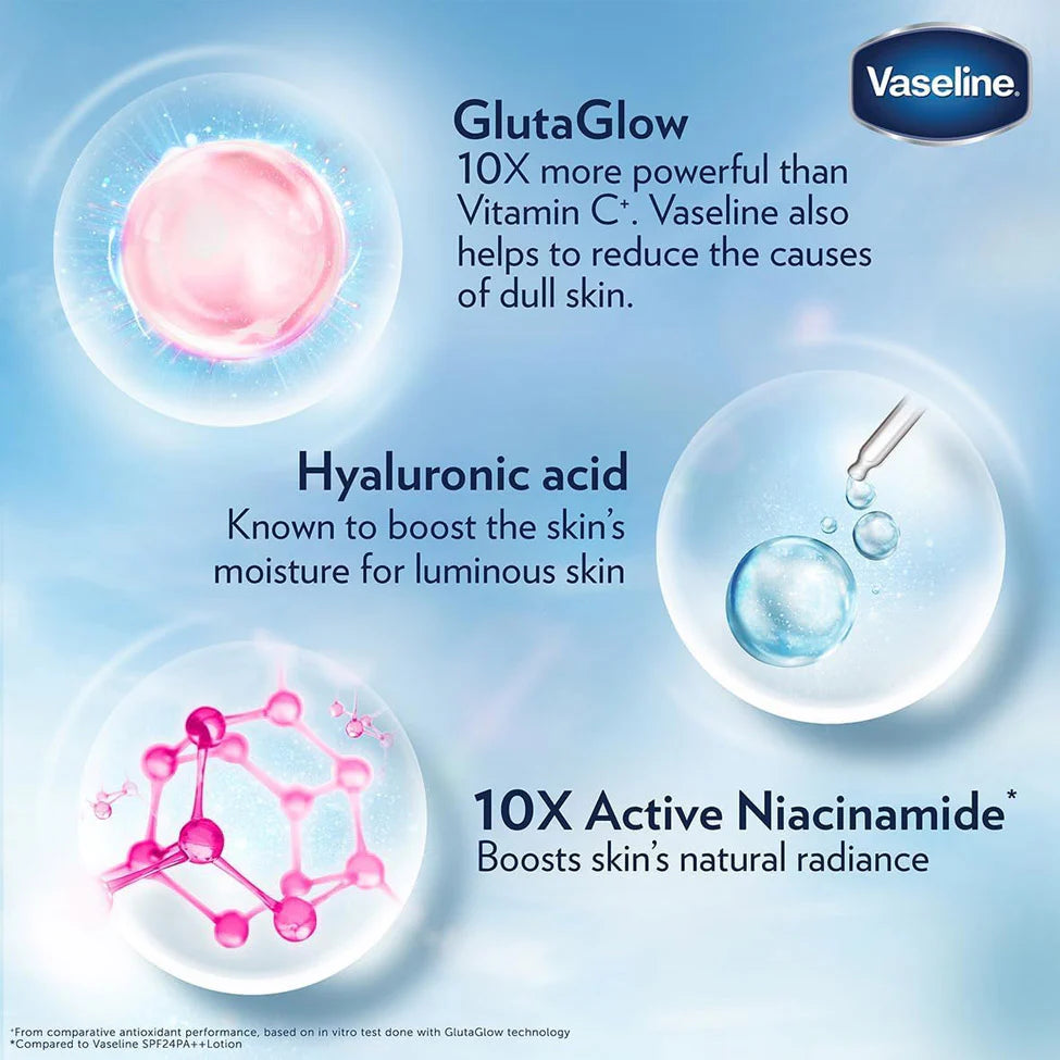 ⁦فازلين Gluta-Hya Smooth Radiance لوشن Tube 200 مل⁩ - الصورة ⁦3⁩