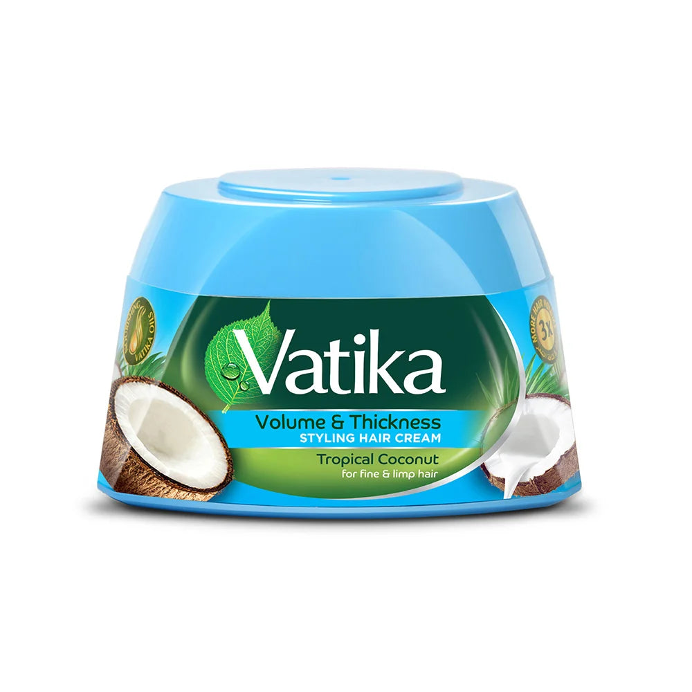 Vatika Naturals Volume و Thickness تصفيف كريم شعر 125g