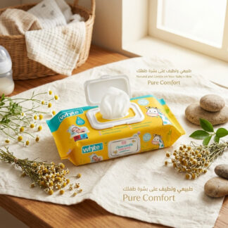 أبيض Baby Wipes مع Chamomile 1+1