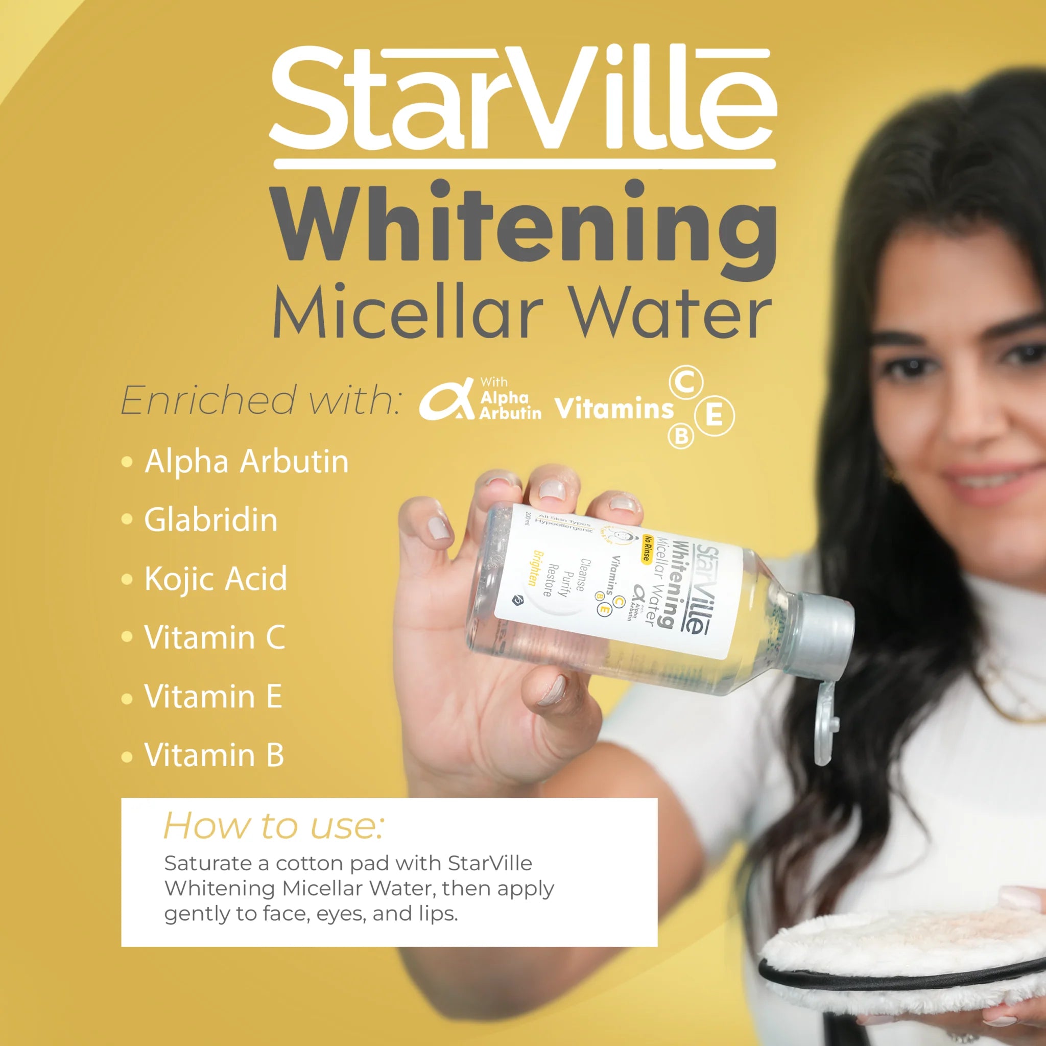 Starville skin lightening ماء ميسيلار 100 مل - الصورة 2