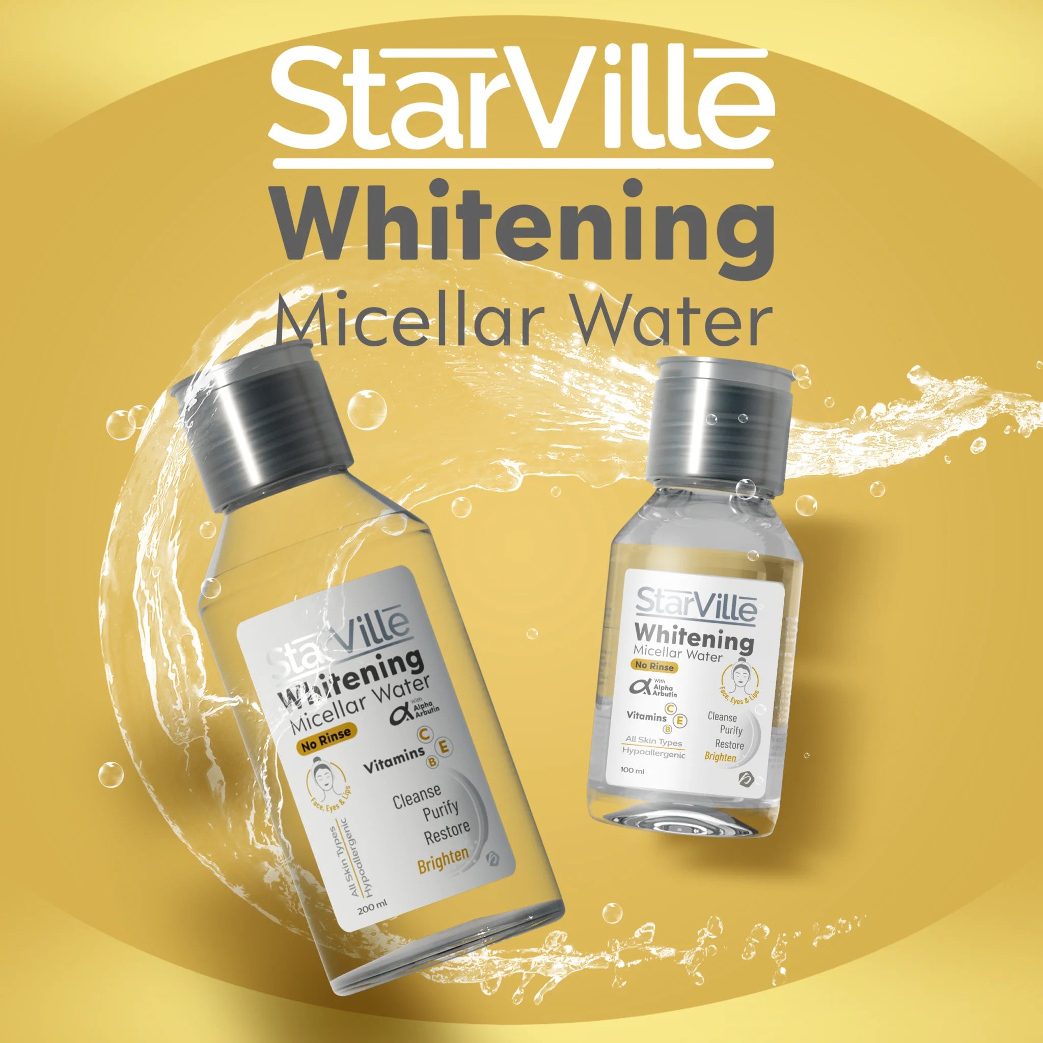 Starville skin lightening ماء ميسيلار 100 مل - الصورة 3