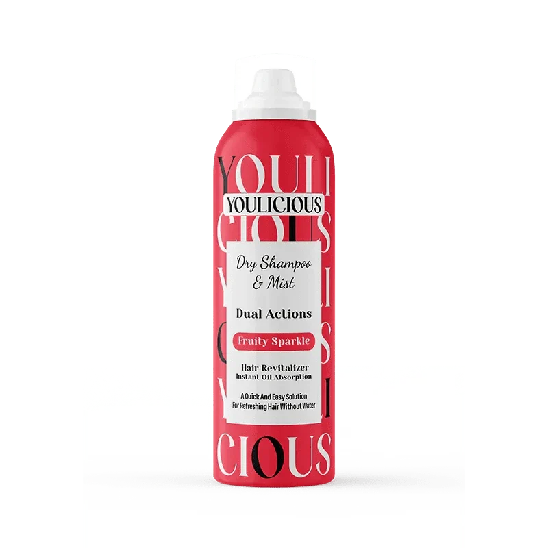 YOULICIOUS DRY شامبو و MIST FRUITY SPARKLE 200مل