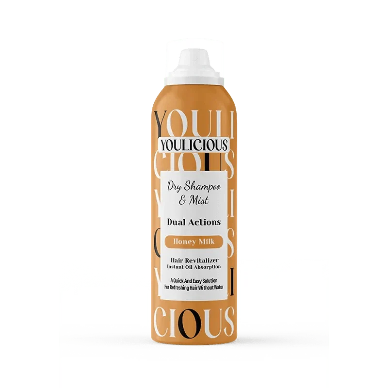 YOULICIOUS DRY شامبو و MIST عسل MILK