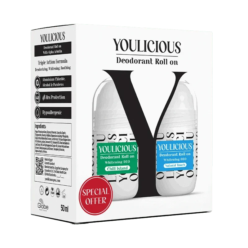 Youlicious مزيل عرق رول أون 50مل ( chill island+Natural touch)