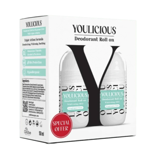 Youlicious مزيل عرق رول أون عطر 50مل 1+1