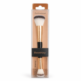 Beatrizy Professional Double-Ended فرشاة مكياج – ذهبي