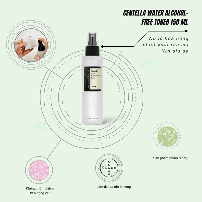 Cosrx Centella Water Alcohol-Free تونر 150مل - الصورة 5