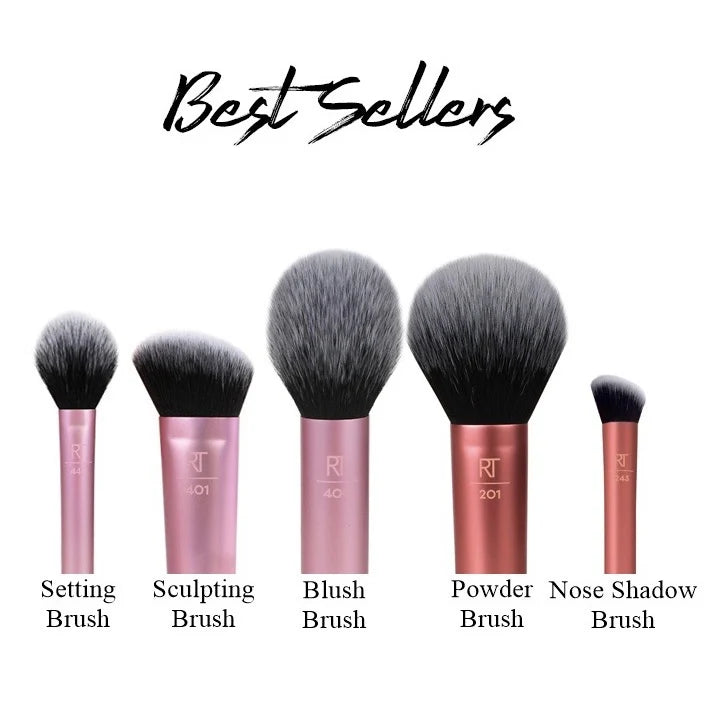 ريل تكنيكس Face Essentials طقم فرش مكياج - 5قطع - الصورة 7