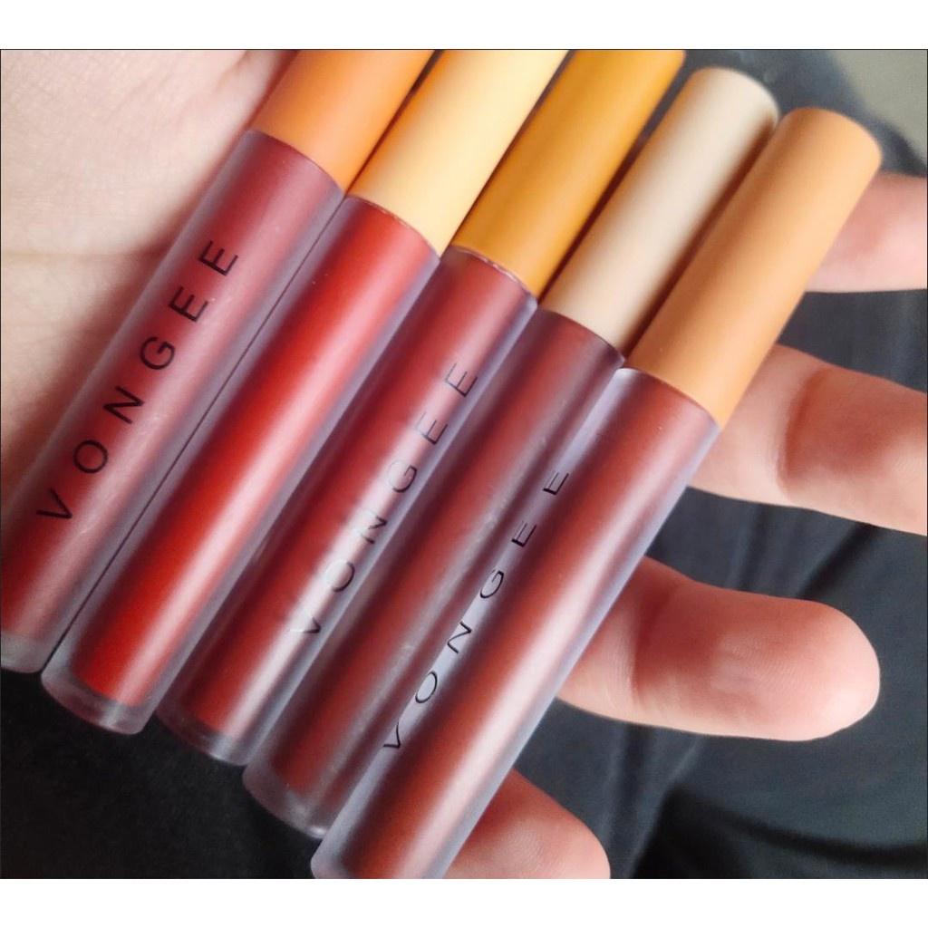  lip gloss vongee 5 pes shein - الصورة 3