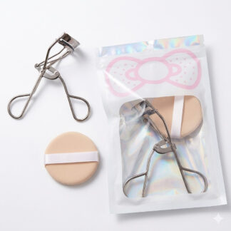 أبو يوسف Eyelash Curler + 2 بودرة Puff