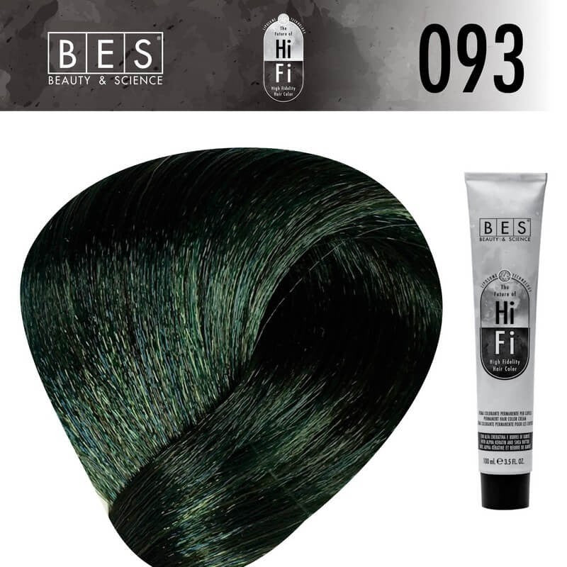 BES Hi-Fi صبغة شعر 093 Cyan 100مل