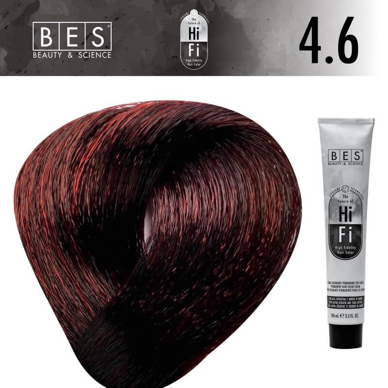 BES HI-FI صبغة شعر 4.6 100مل