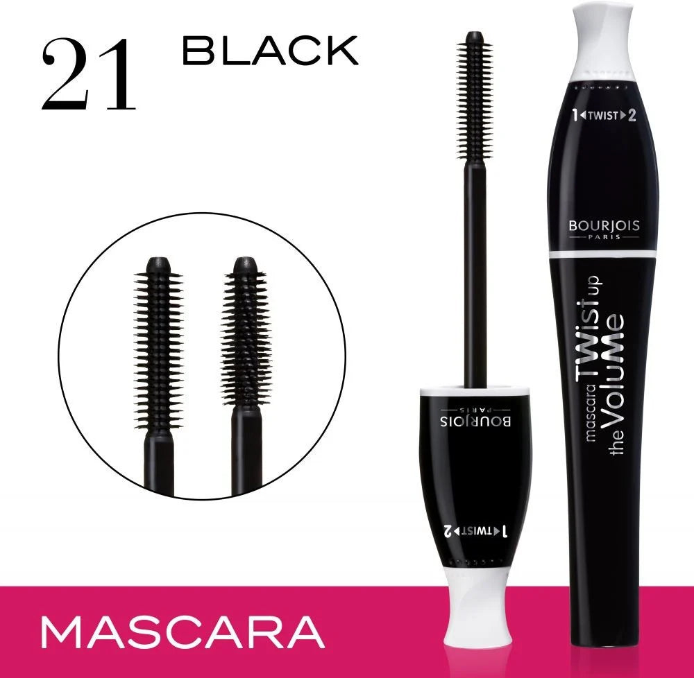 Bourjois Twist Up The Volume 21 ماسكارا 24-hour long thick رموش - الصورة 7