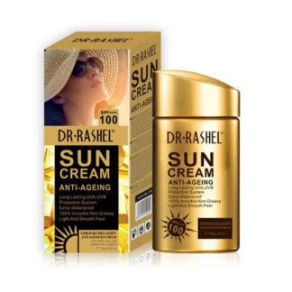 Dr. Rashel مقاوم لعلامات التقدم في السن Sun كريم وجه SPF 100 مع ذهبي و كولاجين 80g