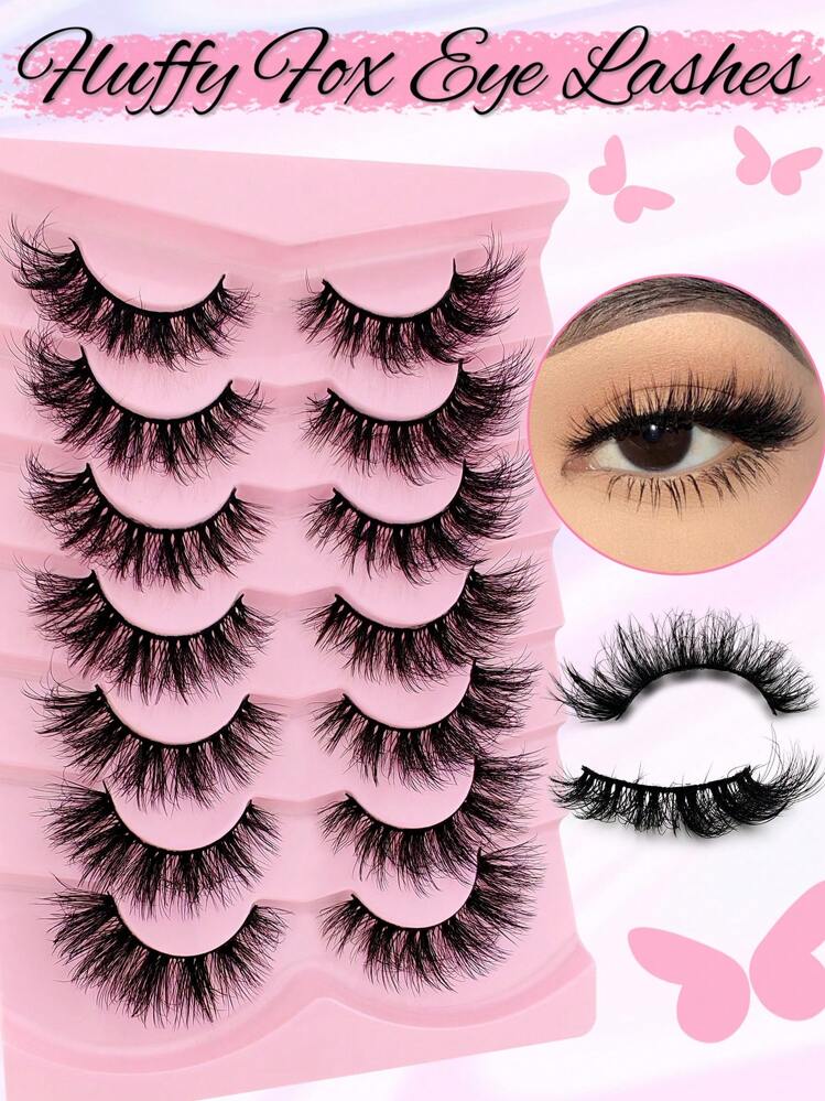 شي إن رموش Cat Eye Style 7 pairs