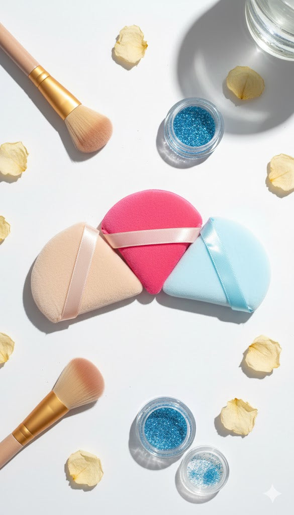 Sweet Beauty Triangle باف مكياج 3 قطع