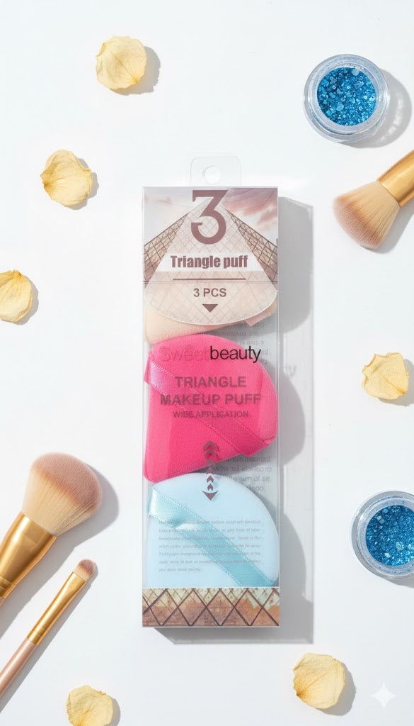 Sweet Beauty Triangle باف مكياج 3 قطع - الصورة 2
