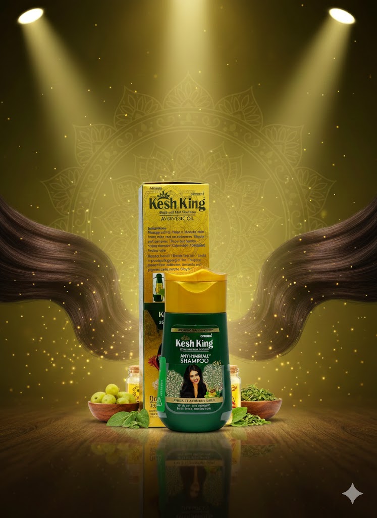 Kesh King Ayurvedic Oil 100ml with Free Gift Anti-Hair Fall Shampoo 50ml