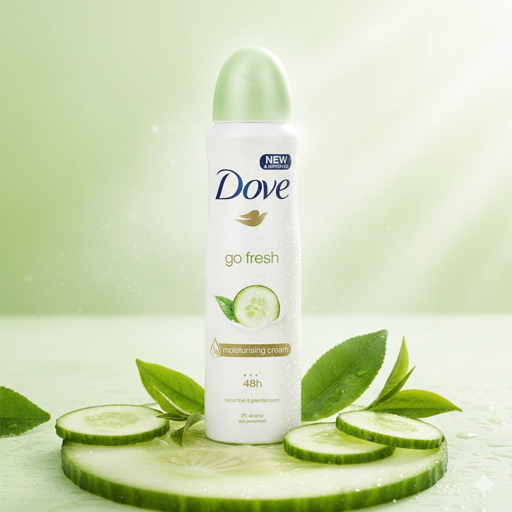 دوف Go Fresh Cucumber و أخضر Tea مضاد تعرق بخاخ 250مل